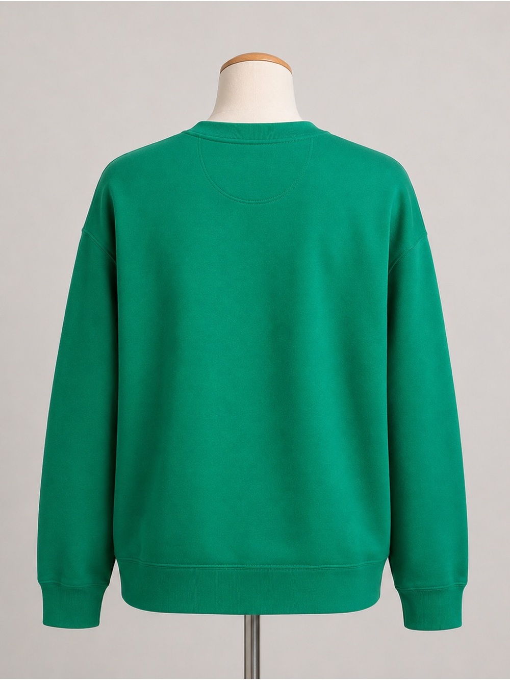 NEW XL Esprit Women's Logo Fleece Crewneck Sweatshirt Green Viral 80's Costco - Picture 2 of 3